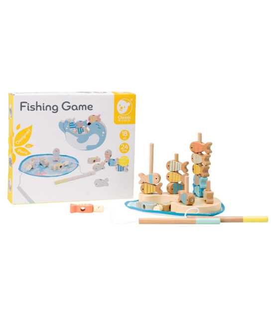 Classic World Ahşap Balık Tutma Oyunu