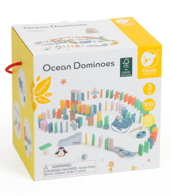Classic World Ahşap Domino Oyunu // Okyanus