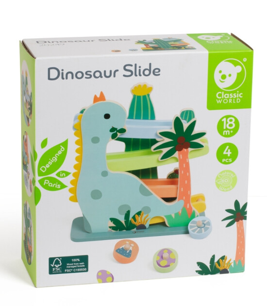 Classic World Ahşap Dinozor Kaydırağı
