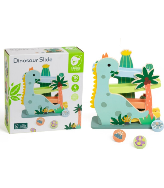 Classic World Ahşap Dinozor Kaydırağı
