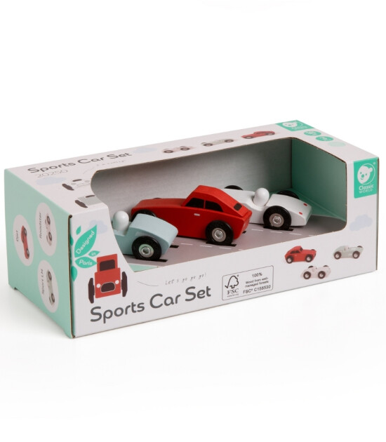 Classic World Ahşap Spor Araba Seti