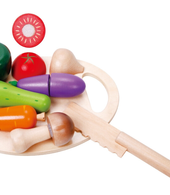 Classic World Ahşap Sebze Kesme Seti