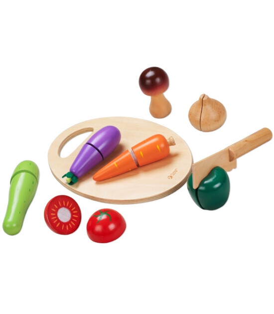 Classic World Ahşap Sebze Kesme Seti