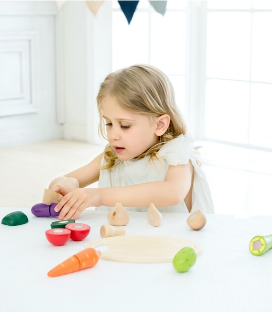 Classic World Ahşap Sebze Kesme Seti