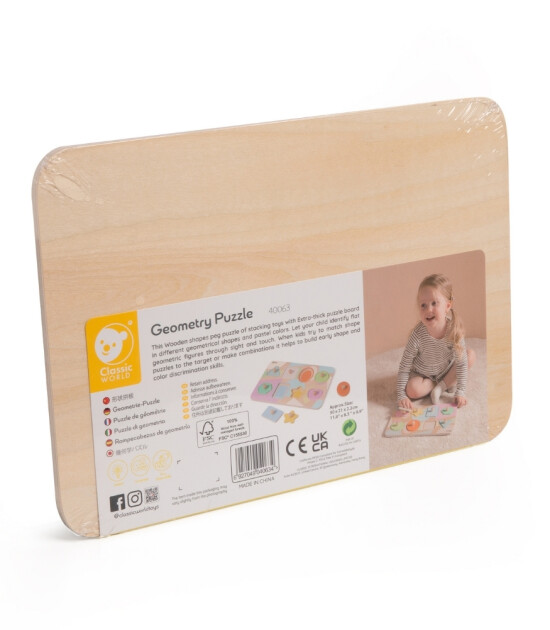 Classic World Ahşap Geometrik Yapboz