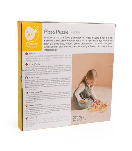 Classic World Ahşap Pizza Yapbozu