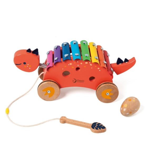 Classic World Ahşap &Ccedil;ek&ccedil;ek // Dinozor Ksilofon