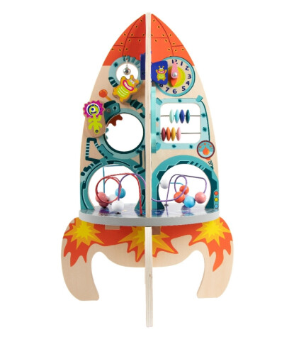 Classic World Ahşap Çoklu Aktivite Oyuncağı // Roket