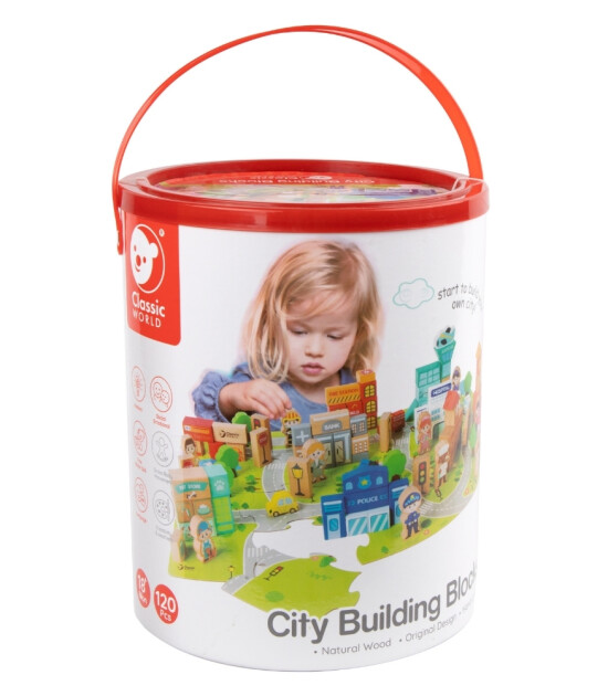 Classic World Ahşap Şehir Blok Seti