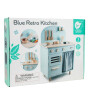 Classic World Ahşap Mavi Retro Mutfak