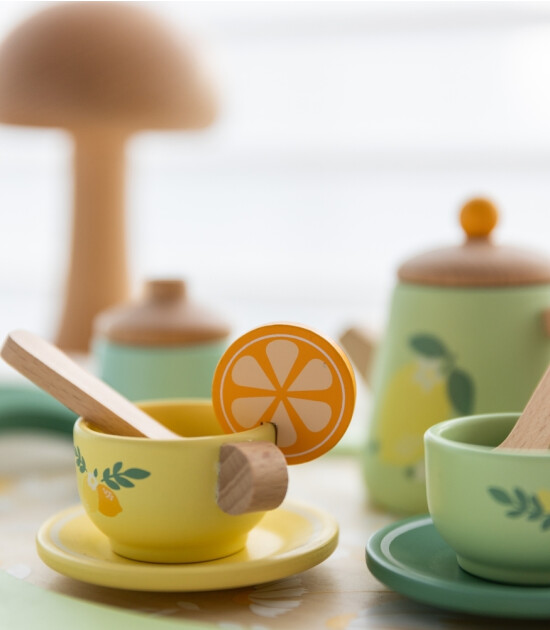 Classic World Ahşap Vintage Çay Seti