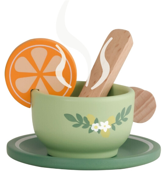 Classic World Ahşap Vintage Çay Seti