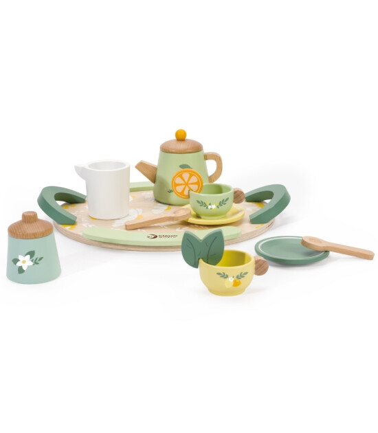 Classic World Ahşap Vintage Çay Seti