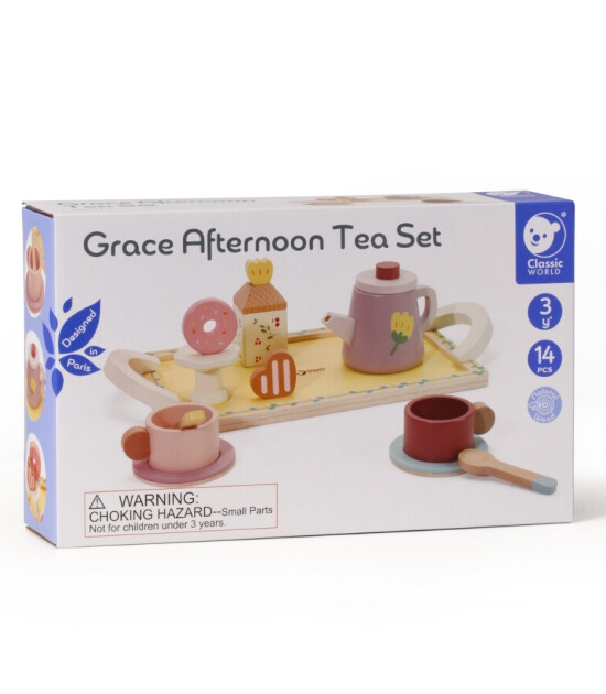 Classic World Grace Ahşap Çay Seti