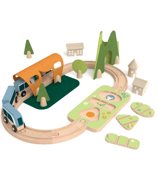 Classic World Ahşap Küçük Tren Seti
