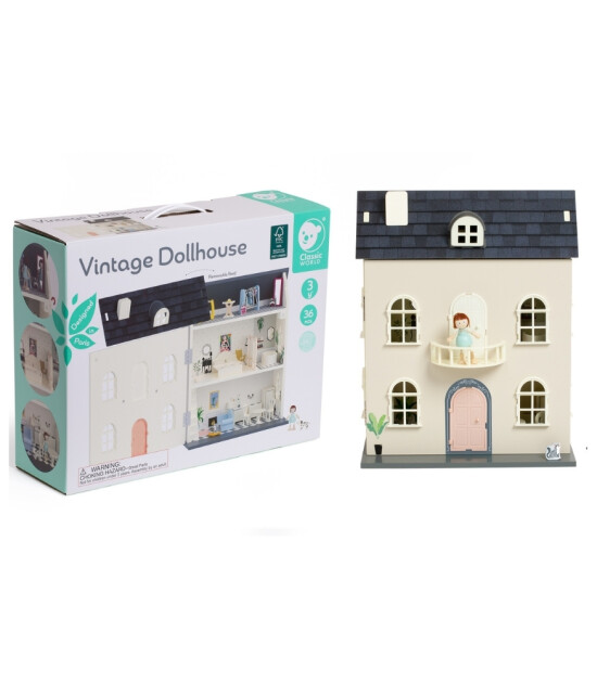 Classic World Ahşap Vintage Bebek Evi