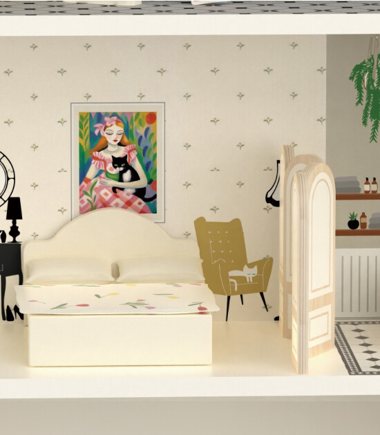 Classic World Ahşap Vintage Bebek Evi