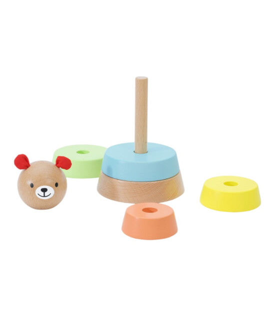 Classic World Ahşap Dizme Oyuncağı // Bear Tower