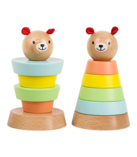 Classic World Ahşap Dizme Oyuncağı // Bear Tower