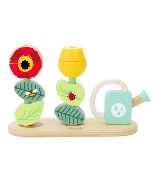 Classic World  Ahşap Dizme Oyunu - Flower Garden