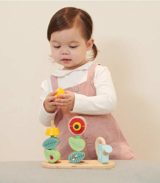 Classic World  Ahşap Dizme Oyunu - Flower Garden