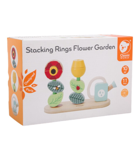 Classic World  Ahşap Dizme Oyunu - Flower Garden