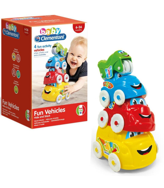 Clementoni Baby Renkli Araçlar