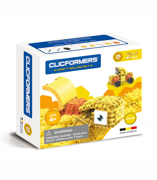 Clicformers Craft Set - Yellow (25 Parça)
