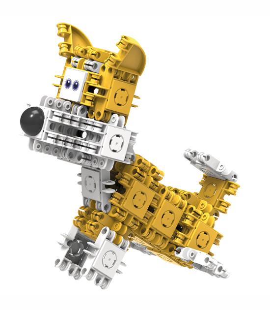 Clicformers Yellow & White Pet Set (74 Parça)