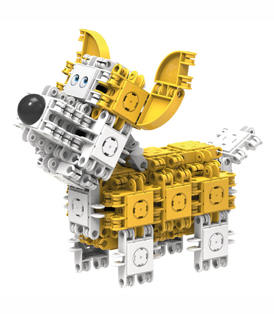 Clicformers Yellow & White Pet Set (74 Parça)