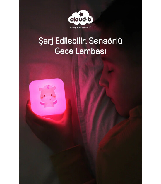 Cloud b Cube B Şarj Edilebilir Gece Lambası // Lily the Unicorn