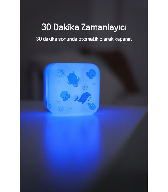 Cloud b Cube B Şarj Edilebilir Gece Lambası // Ocean