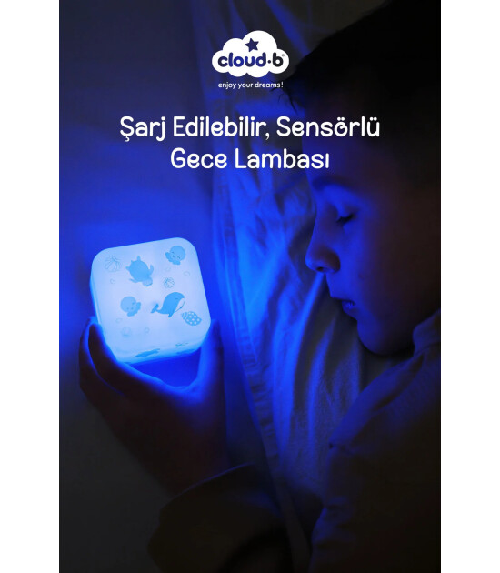 Cloud b Cube B Şarj Edilebilir Gece Lambası // Ocean