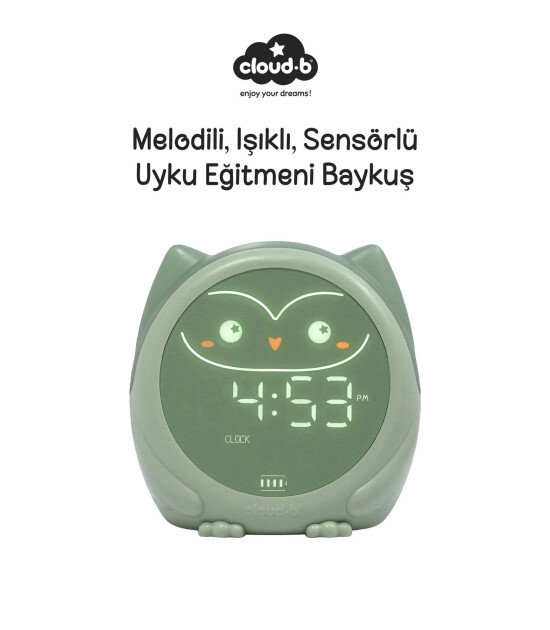 Cloud b Owlie Melodili Uyku Eğitmeni ve Masa Saati // Mint