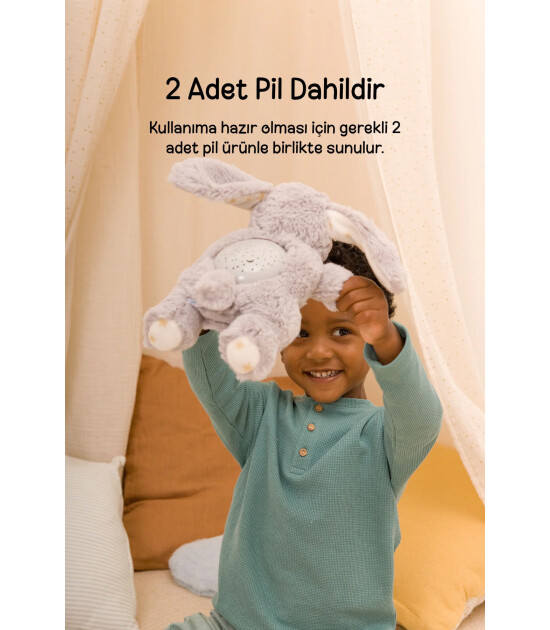 Cloud b Dream Buddies Projekt&ouml;rl&uuml; Pel&uuml;ş Gece Lambası // Benny Bunny