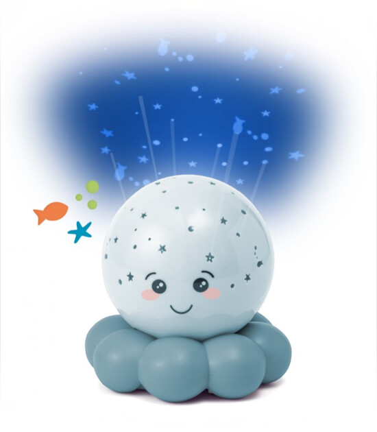 Cloud b Twinkles To Go Projekt&ouml;rl&uuml; Gece Lambası // Octo - Pastel Blue