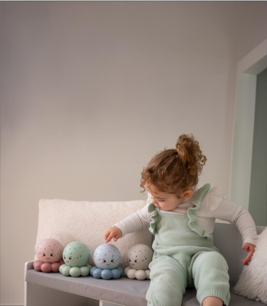 Cloud b Twinkles To Go Projekt&ouml;rl&uuml; Gece Lambası // Octo - Pastel Blue