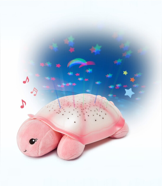 Cloud b Twinkling Twilight Melodili Projekt&ouml;r Gece Lambası // Turtle - Pink
