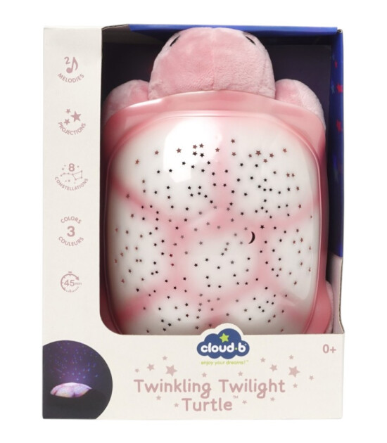 Cloud b Twinkling Twilight Melodili Projekt&ouml;r Gece Lambası // Turtle - Pink