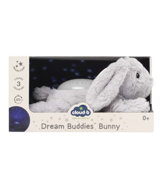 Cloud b Dream Buddies Projekt&ouml;rl&uuml; Pel&uuml;ş Gece Lambası // Benny Bunny