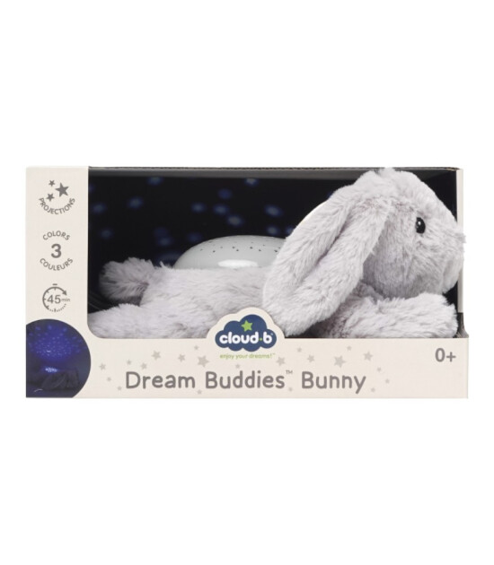 Cloud b Dream Buddies Projekt&ouml;rl&uuml; Pel&uuml;ş Gece Lambası // Benny Bunny