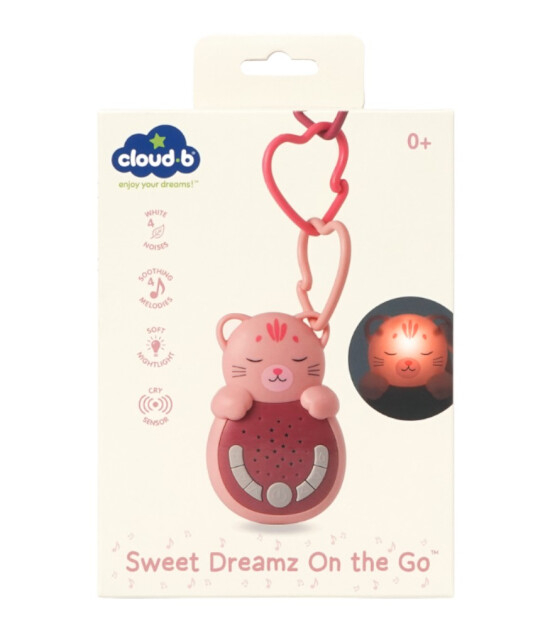 Cloud b Sweet Dreamz On The Go Ağlama Sens&ouml;rl&uuml; Taşınabilir Uyku Arkadaşı // Cat