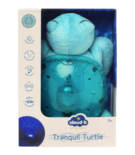 Cloud b Tranquil Şarj Edilebilir Melodili Projekt&ouml;r Uyku Arkadaşı // Whale - Blue