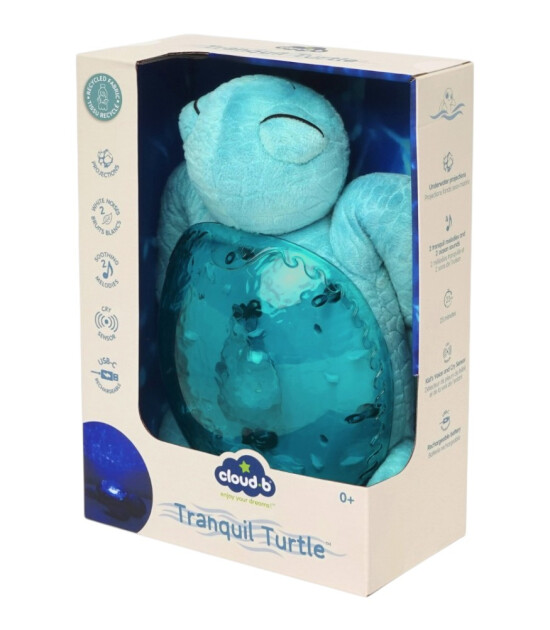 Cloud b Tranquil Şarj Edilebilir Melodili Projekt&ouml;r Uyku Arkadaşı // Whale - Blue