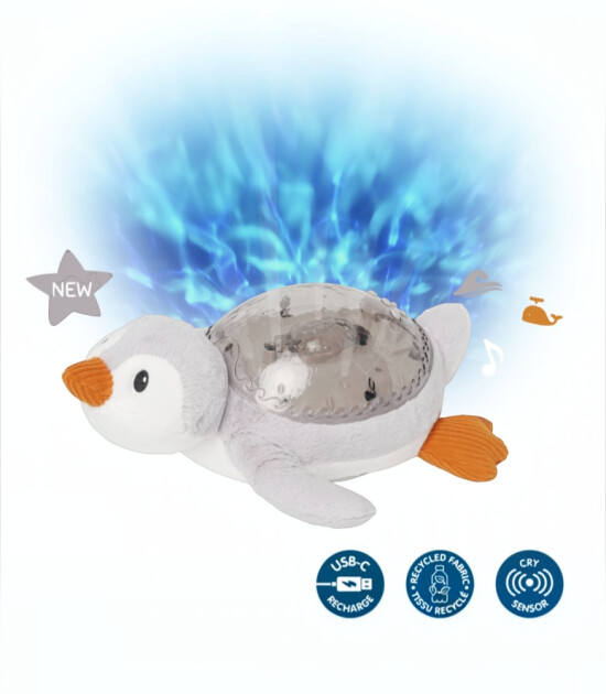 Cloud b Tranquil Şarj Edilebilir Melodili Projekt&ouml;r Uyku Arkadaşı // Penguin