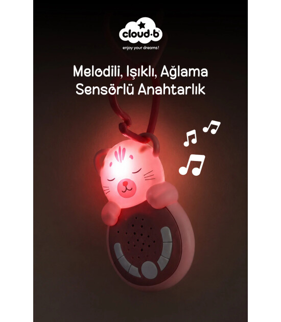 Cloud b Sweet Dreamz On The Go Ağlama Sens&ouml;rl&uuml; Taşınabilir Uyku Arkadaşı // Cat