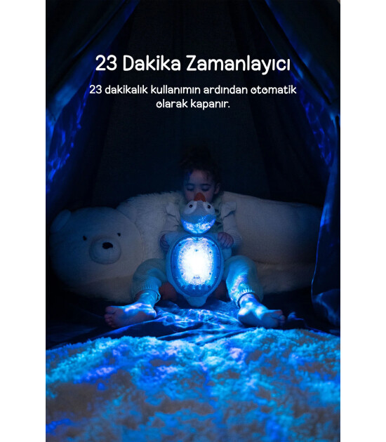 Cloud b Tranquil Şarj Edilebilir Melodili Projekt&ouml;r Uyku Arkadaşı // Penguin