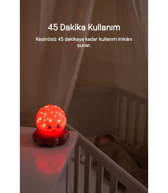 Cloud b Twinkles To Go Projekt&ouml;rl&uuml; Gece Lambası // Octo - Pastel Pink