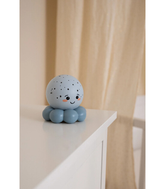 Cloud b Twinkles To Go Projekt&ouml;rl&uuml; Gece Lambası // Octo - Pastel Blue