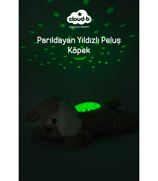 Cloud b Dream Buddies Projekt&ouml;rl&uuml; Pel&uuml;ş Gece Lambası // Patch Puppy